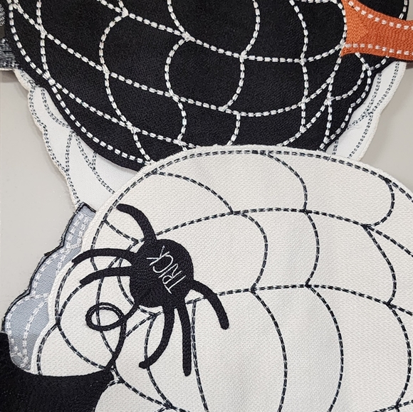 Pumpkin Table Runner with Spiders Trick or Treat 14" x 70" Halloween Table Decor - Picture 5 of 13